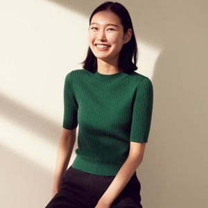 Merino Wool Forest Green Sweater